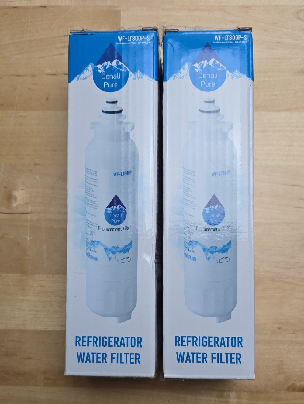 Denali Pure WF-LT800P-S Refrigerator Water Filter (2 Pack) for LG LT800P